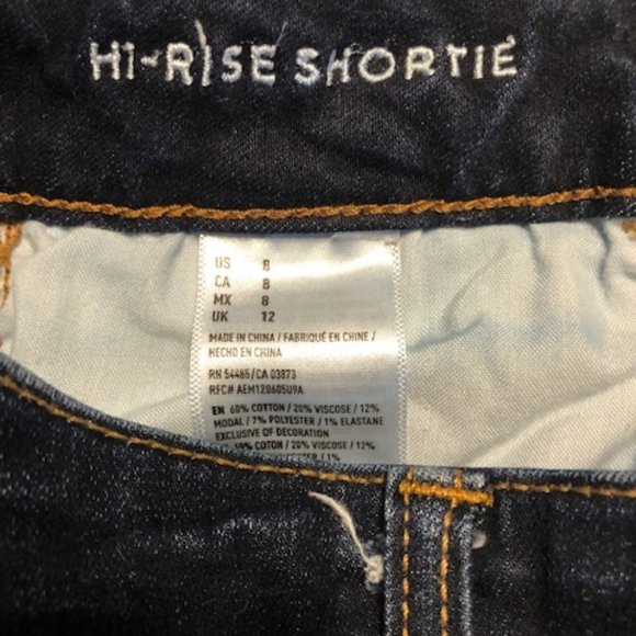 American Eagle Hi-Rise Shortie Shorts - size 8 - Picture 6 of 7